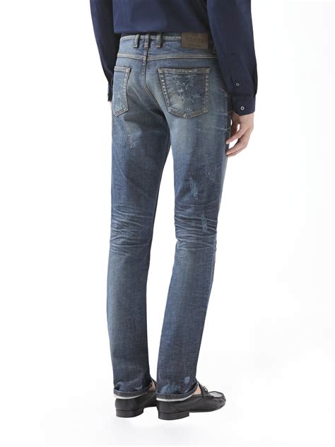 gucci mens skinny jeans replica prices|Gucci Jeans for Men .